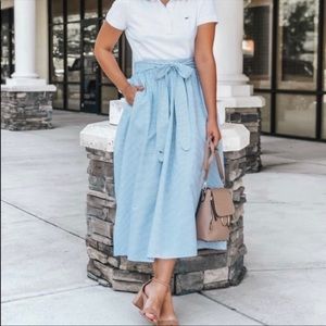 NWOT Vineyard Vines for Target blue and white striped skirt Size Small